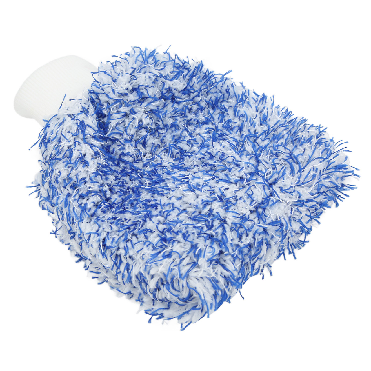 Car Washing Glove Scratch Resistant Microfiber Double Sided Cleaning Cloth Soft Universal Blue